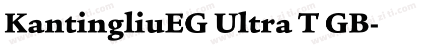 KantingliuEG Ultra T GB字体转换